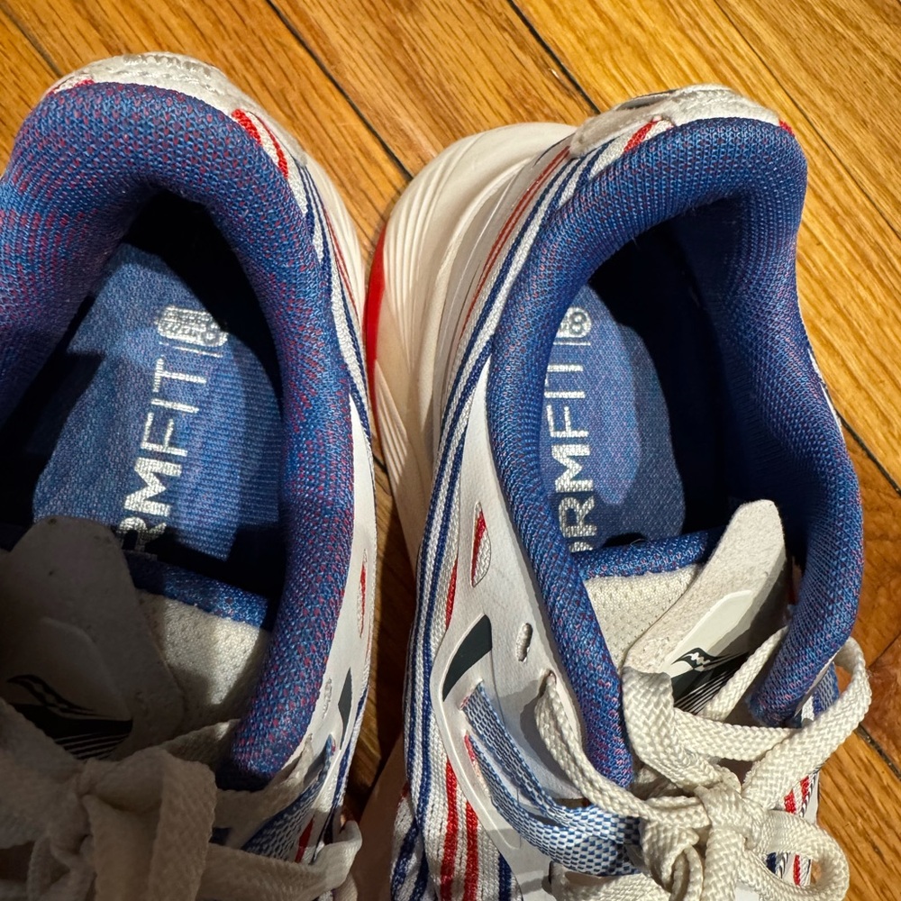 Saucony Ride Guide 15 Banner PWRRUN Running Form Fit 8mm off set Patriotic 9 - Picture 3 of 10